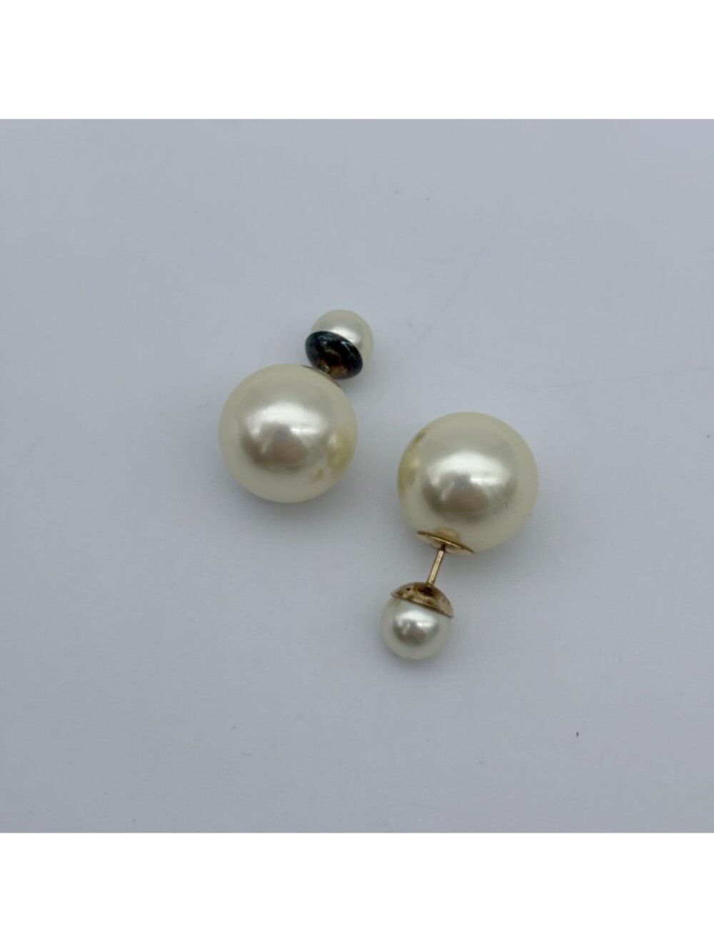 Dior Tribales Tribal Earrings Gold Costume Pearl - Picture 5 of 11